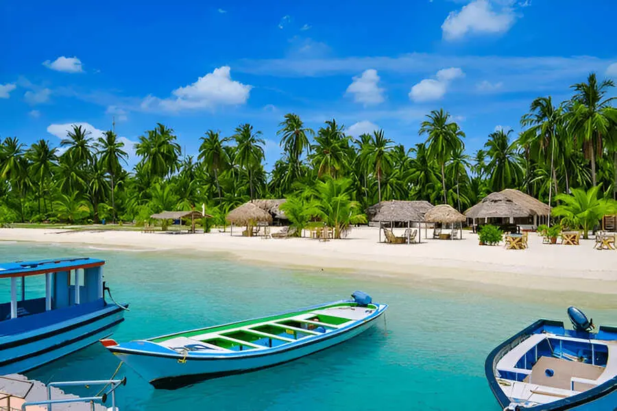 Turquoise lagoons and coral reefs of Lakshadweep